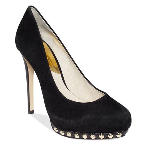 michael kors black suede pumps